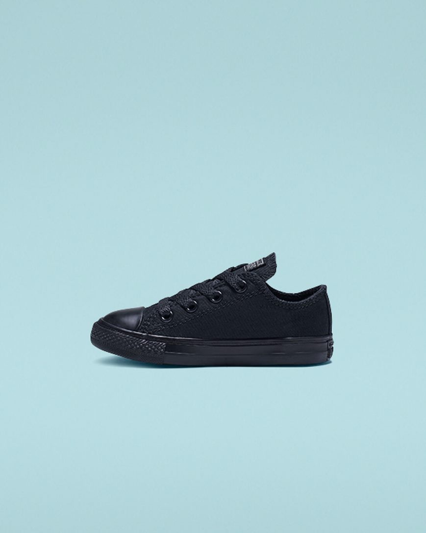 Zapatillas Bajas Converse Chuck Taylor All Star Classic Niño Negras | PE LE2054